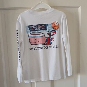 Vineyard Vines Kids White Long Sleeve Shirt